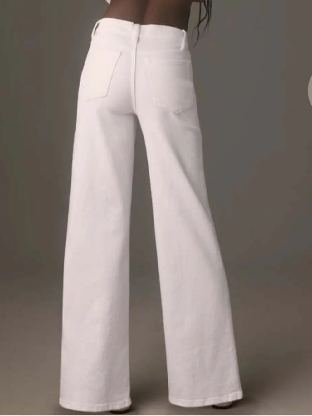 Frame Le Slim Palazzo Denim White Size 26 Blanc Full Length Jeans - Picture 4 of 10